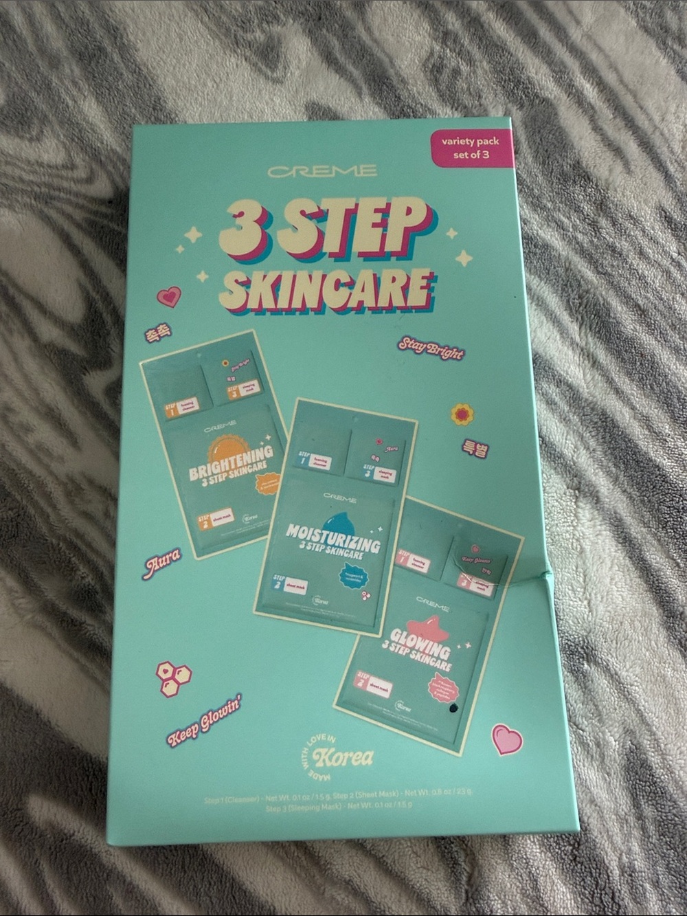 NEW Creme 3 Step Skincare Set - Mint Green Variety Pack